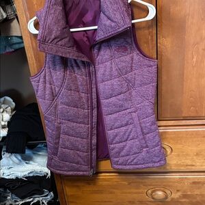 The North Face Maroon Quilted Vest
